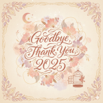 さよなら2025年！皆様に感謝！