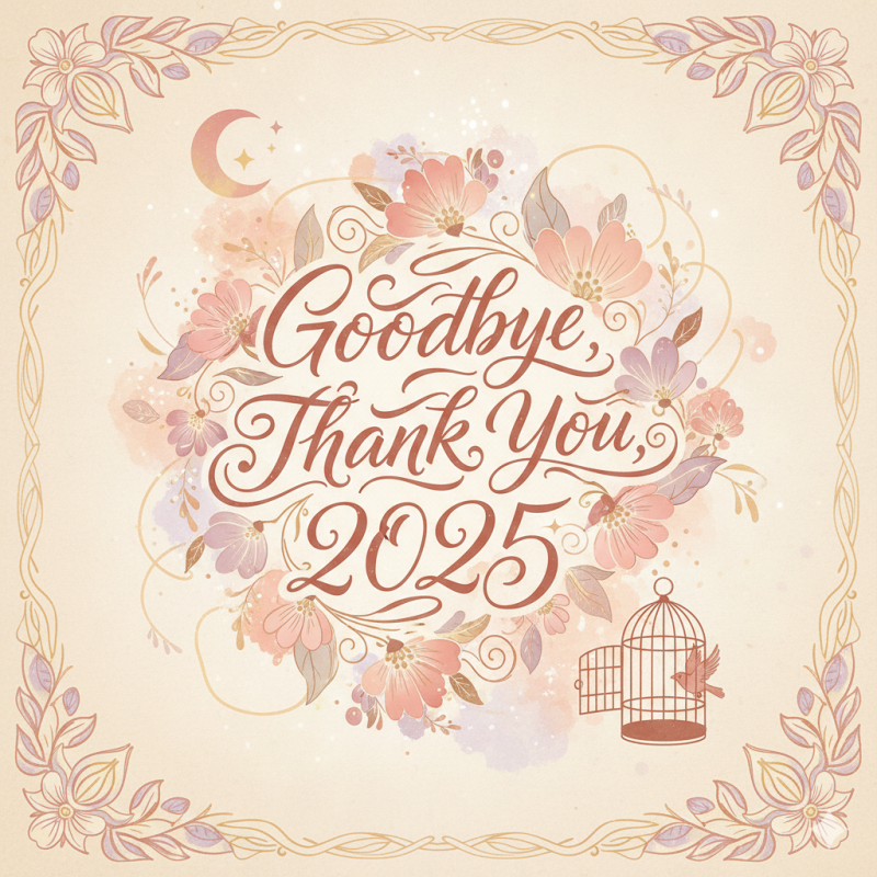 さよなら2025年！皆様に感謝！
